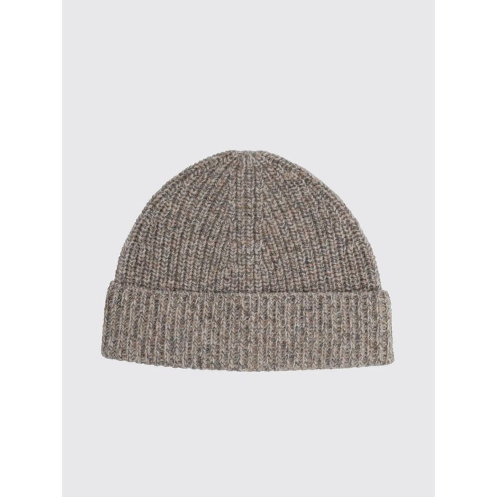 Aspesi Women Aspesi Ribbed Wool Beanie Hat With Turn-Up Cuff